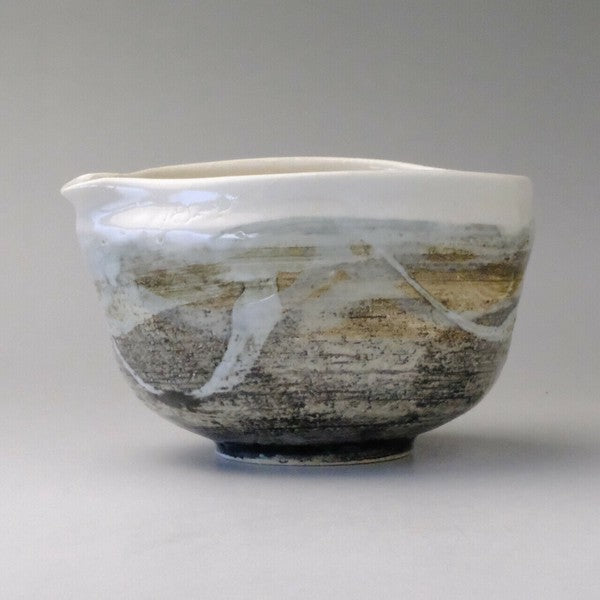 白流し 片口抹茶碗 美濃焼(日本製)
