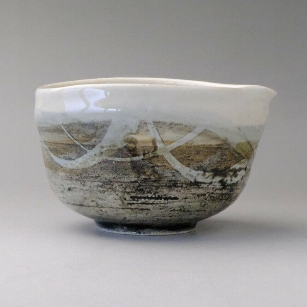 白流し 片口抹茶碗 美濃焼(日本製)