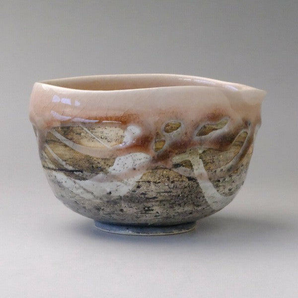 ピンク 片口抹茶碗 美濃焼(日本製)