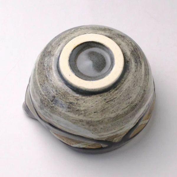 紫 片口抹茶碗 美濃焼(日本製)