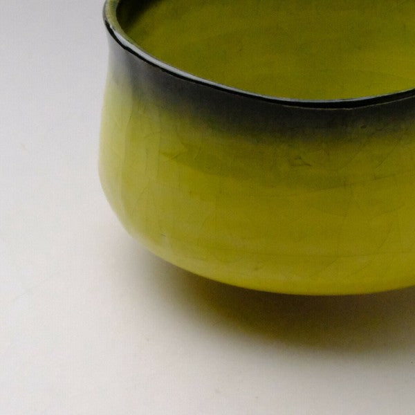 渕巻黄貫入 抹茶碗 美濃焼(日本製)