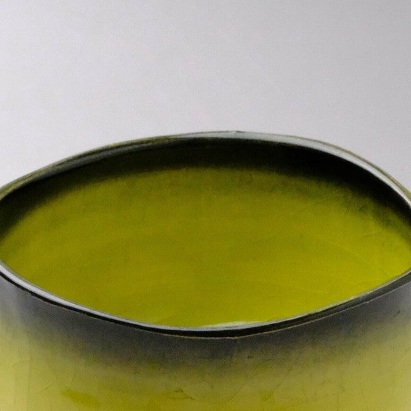渕巻黄貫入 抹茶碗 美濃焼(日本製)
