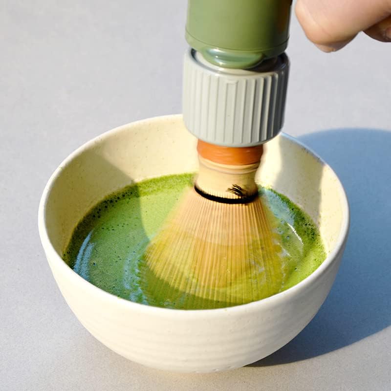 【BTO】CHARAKU, Japanese Handheld Electric Matcha Whisk/Frother with Bamboo Chasen Made in Japan