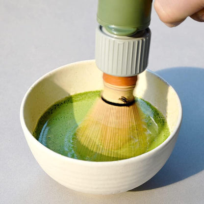 【BTO】CHARAKU, Japanese Handheld Electric Matcha Whisk/Frother with Bamboo Chasen Made in Japan